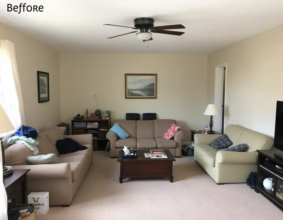 Before interior design photo for Living Room